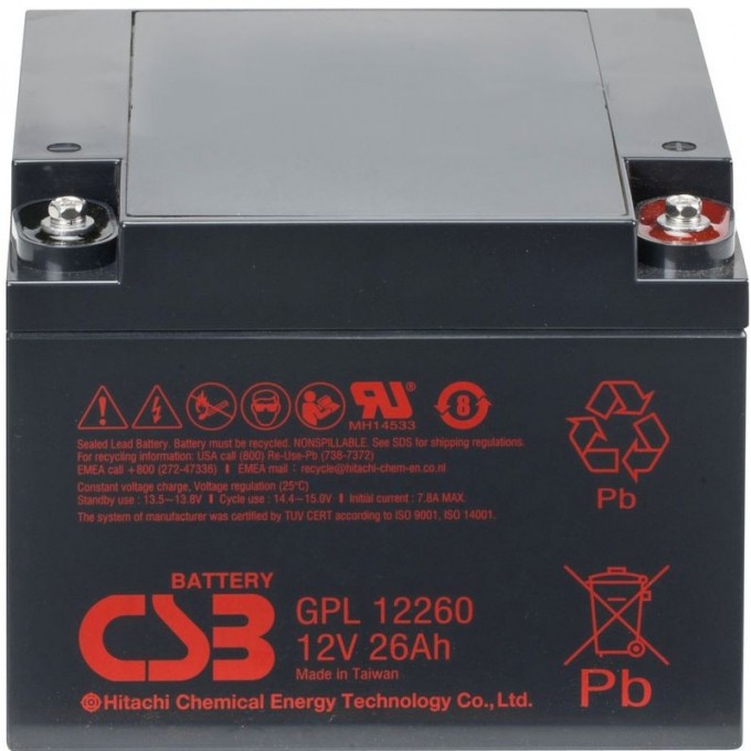 Аккумулятор CSB GPL 12260 514